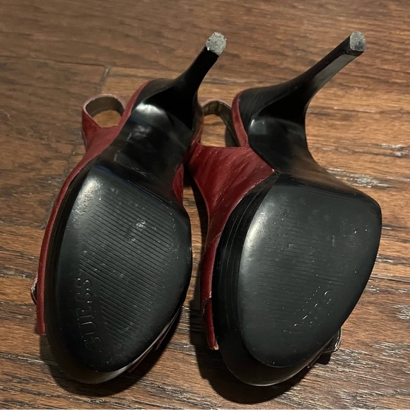 Guess High Heels Womens Size 6.5 Sling Back Peep Toe - Picture 5 of 5